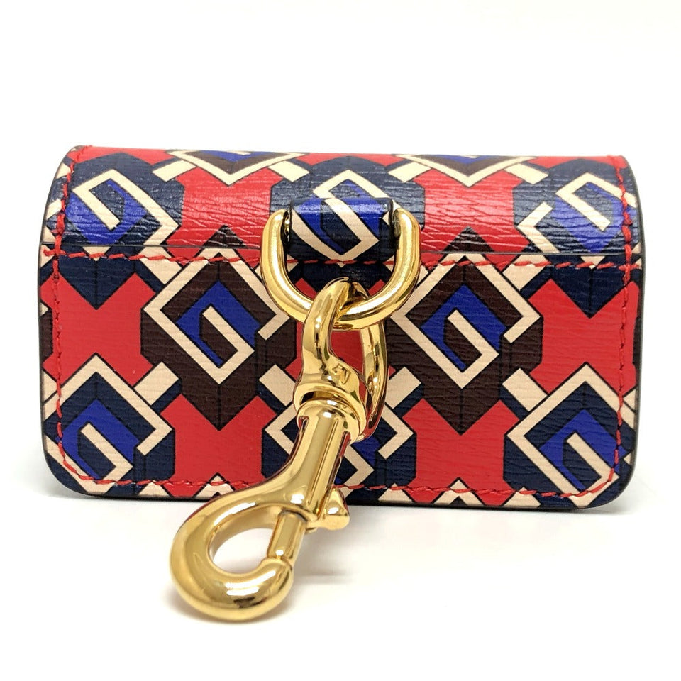 Gucci key ring 692957 leather Red Pets GG Etiquette Bag Holder unisex(Unisex)