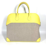 Hermes Tote Bag Swift, Toile H yellow Shoulder Bag Boston Duffel bag Bored 45