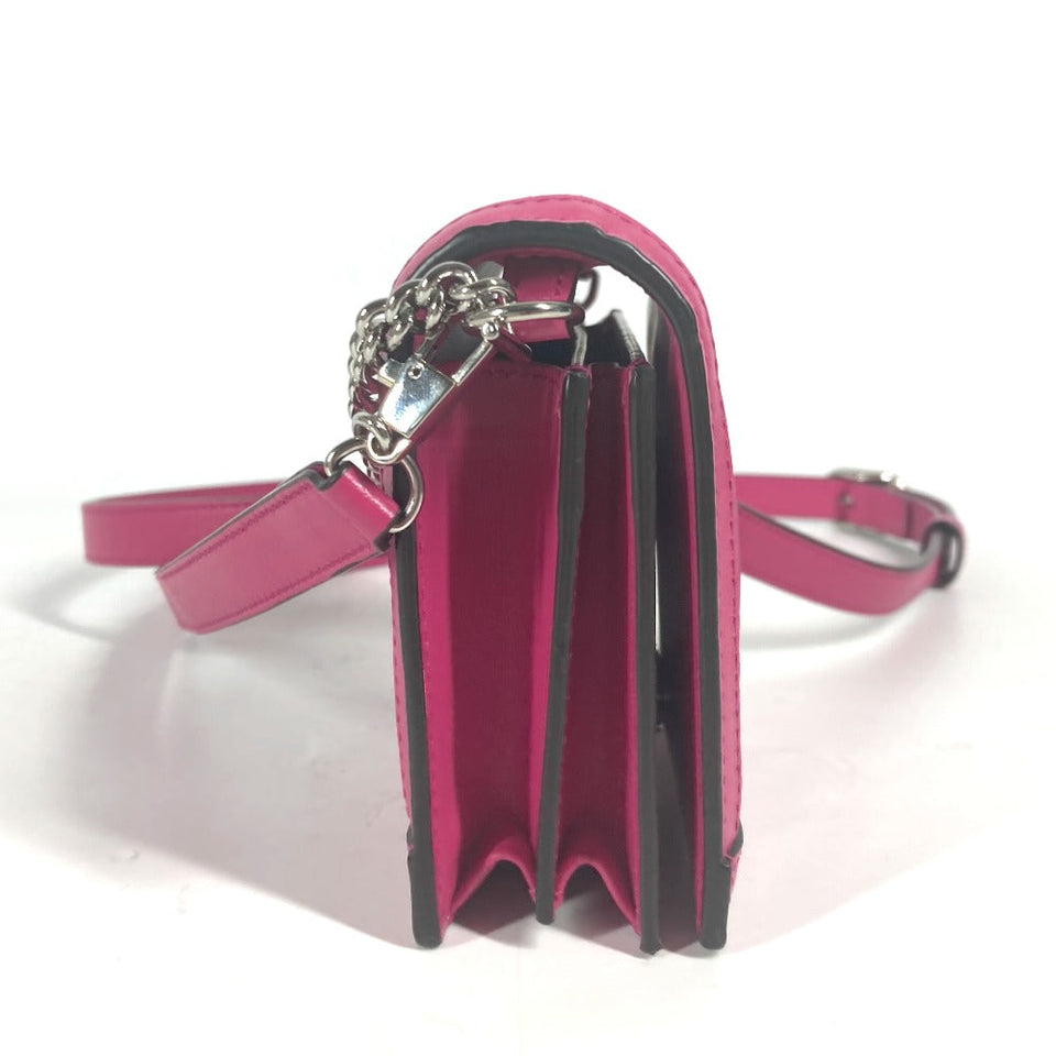 Gucci Shoulder Bag 723777 Leather / nylon pink GG matelasse quilting Women