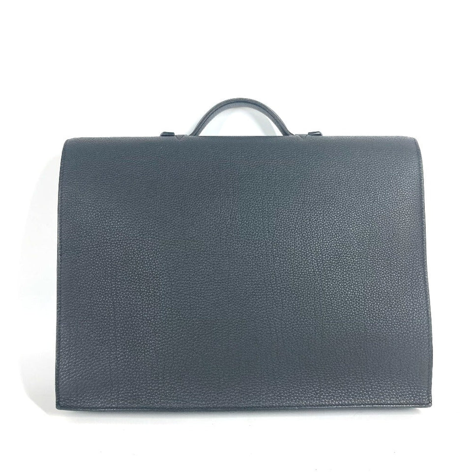 Hermes Business bag Togo black Briefcase Sac Adepeche 38 mens