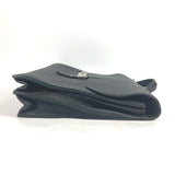 Hermes Business bag Togo black Briefcase Sac Adepeche 38 mens