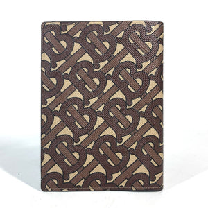 Burberry passport case PVC / Leather Brown TB logo Women