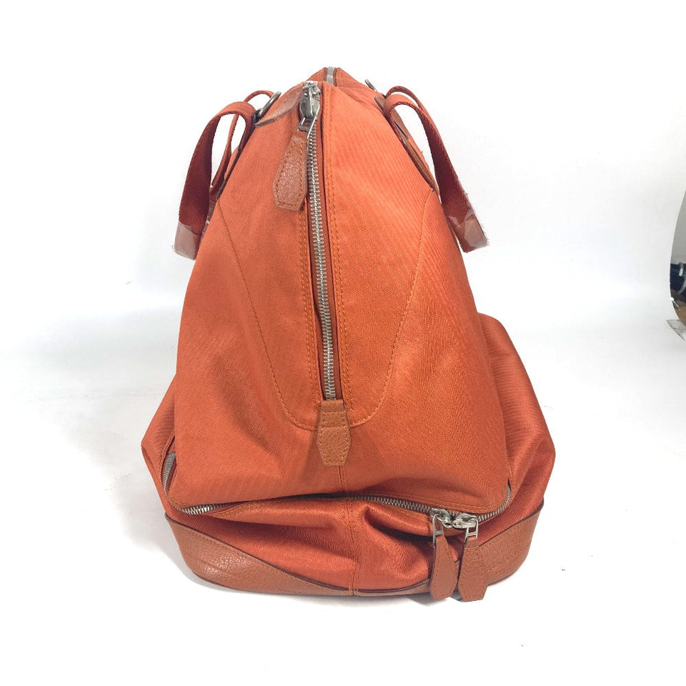 Hermes Boston Duffel bag Towal chevron Orange Sports Bag Shoulder Bag Sac de Golf 47 unisex(Unisex)