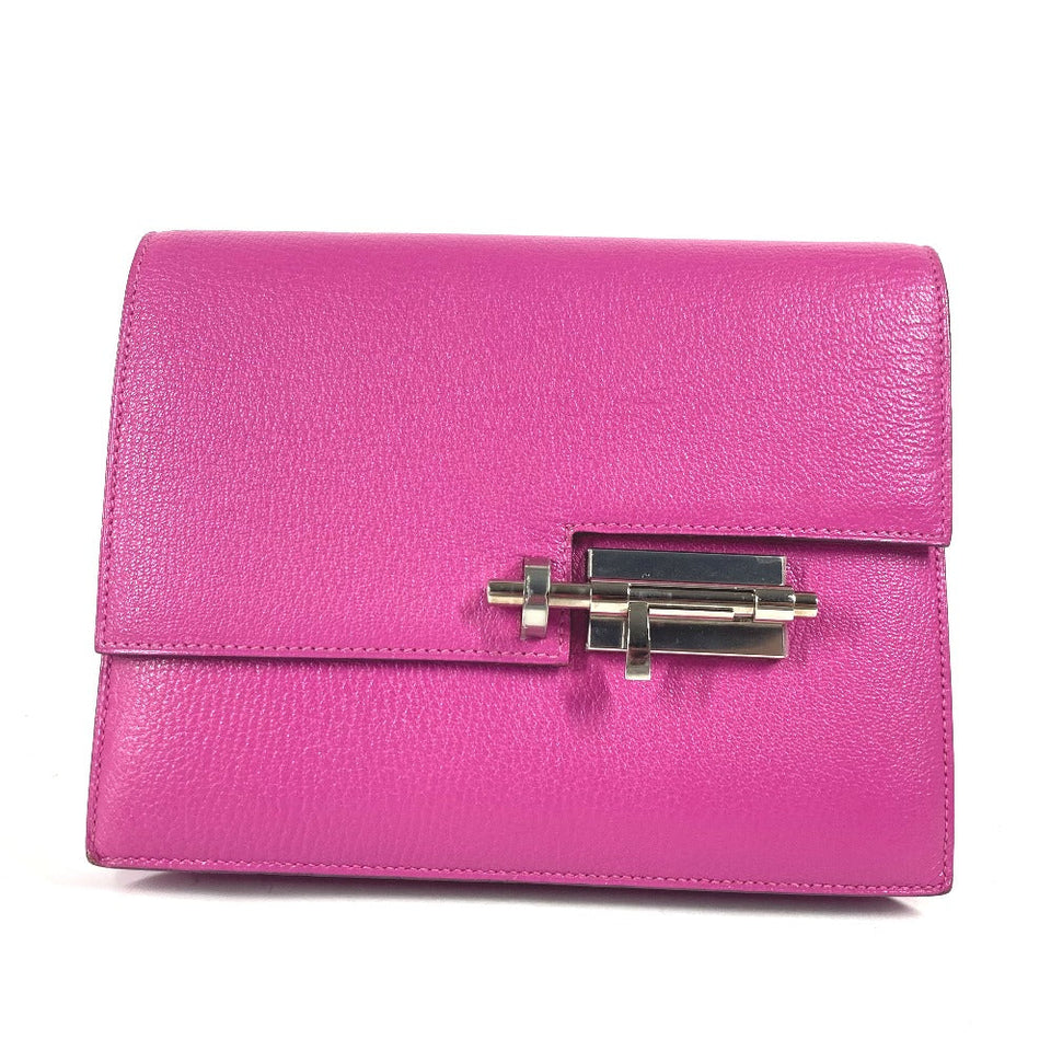 Hermes Clutch bag Shave purple Veru Women