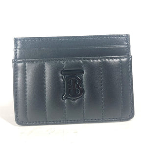 Burberry Card Case 8064827 leather black TB logo mens(Unisex)