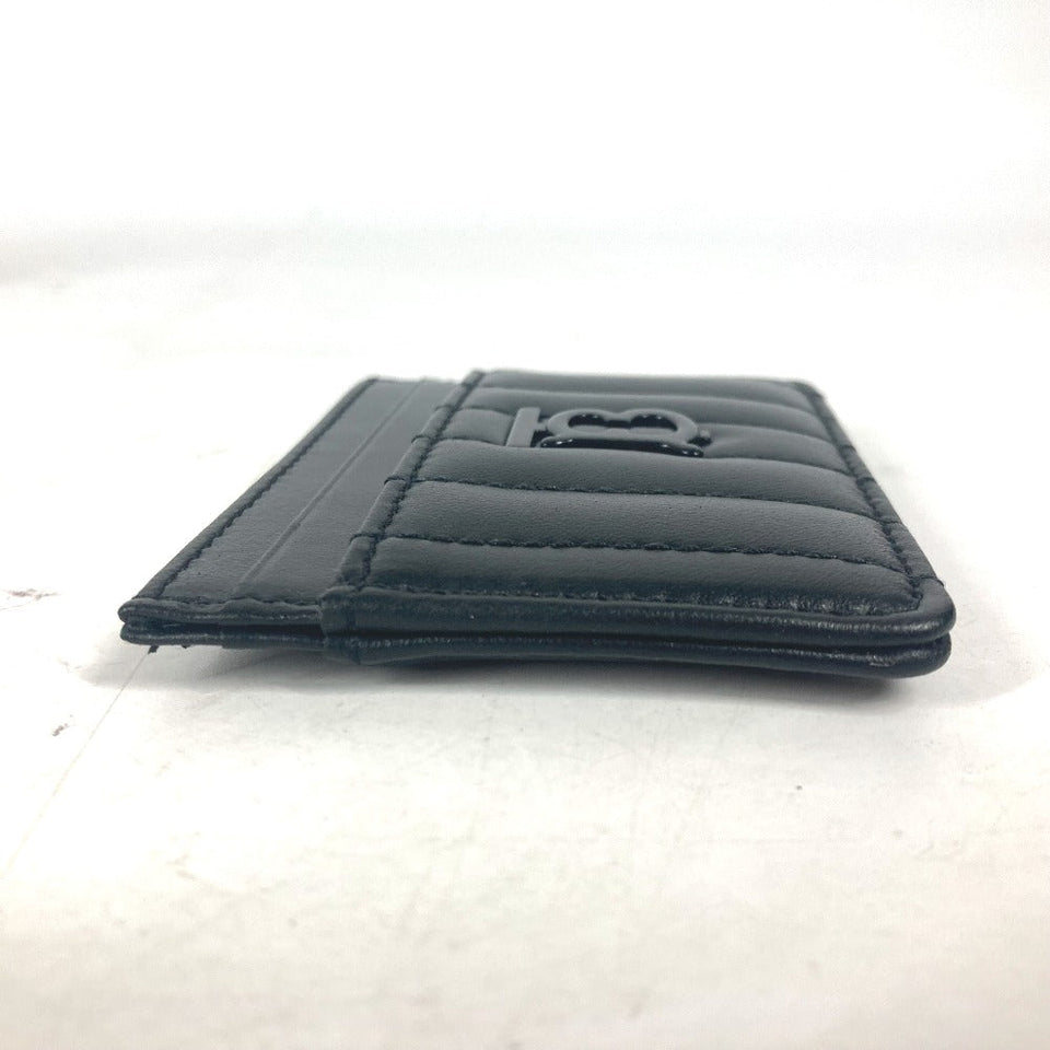 Burberry Card Case 8064827 leather black TB logo mens(Unisex)