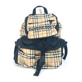 Burberry Backpack 8010372 Nylon beige logo check