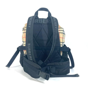 Burberry Backpack 8010372 Nylon beige logo check