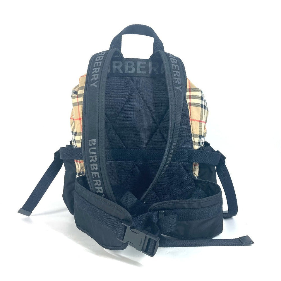 Burberry Backpack 8010372 Nylon beige logo check