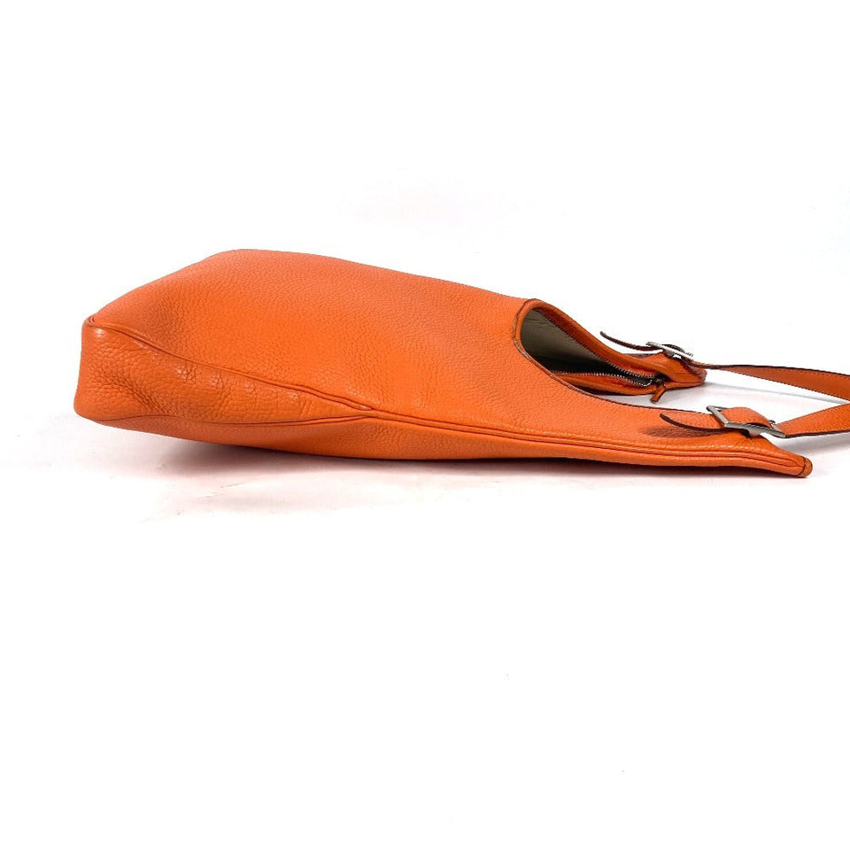 Hermes Shoulder Bag Taurillon Clemence Orange Masai PM unisex(Unisex)