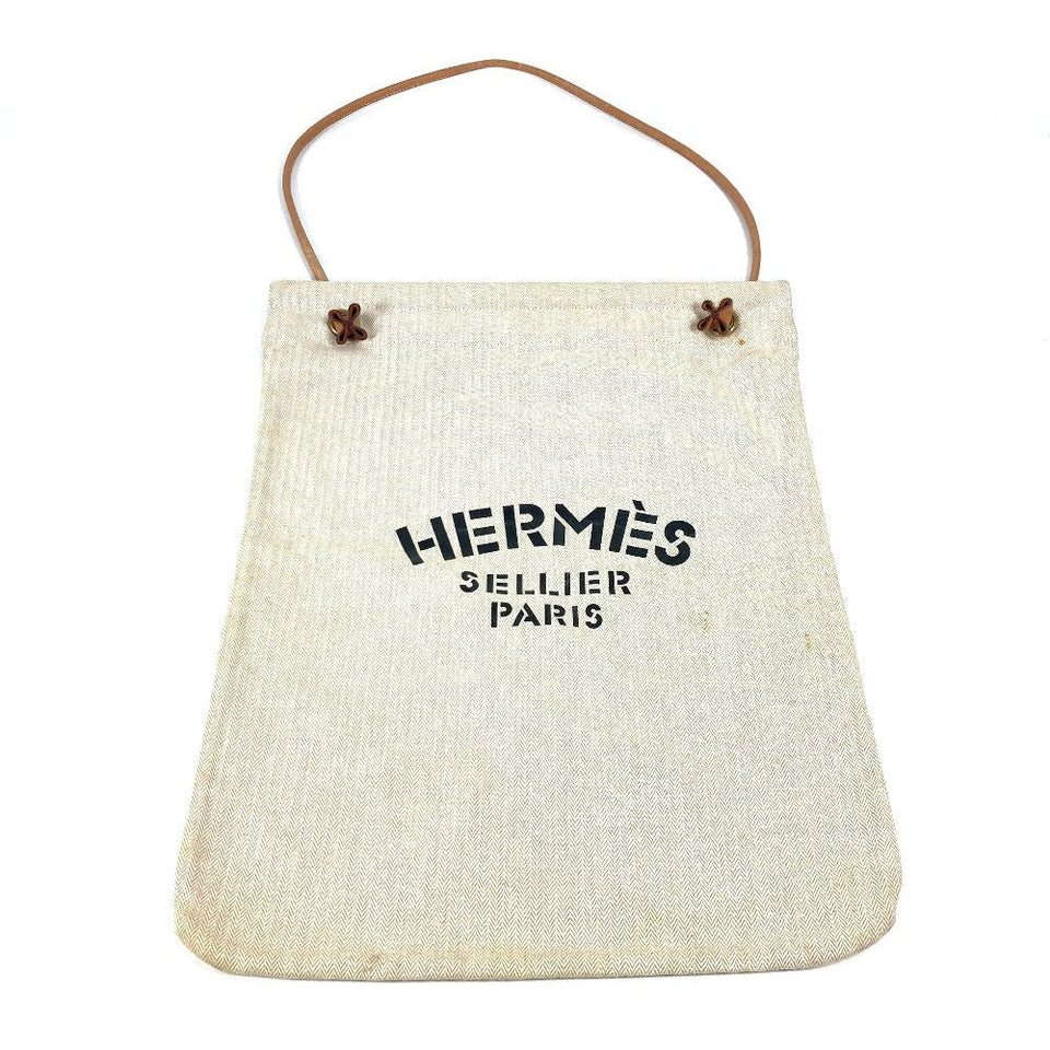 Hermes Shoulder Bag cotton white Sac Aline GM unisex(Unisex)