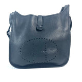 Hermes Shoulder Bag Taurillon Clemence black Evelyn 3 GM mens