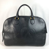 Gucci Boston Duffel bag 450999 leather black Business bag Snake logo snake