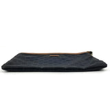 Gucci Clutch bag 286209 Leather / nylon Navy GG logo