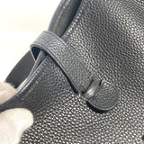 Hermes Shoulder Bag Taurillon Clemence black Evelyn 2 GM unisex(Unisex)
