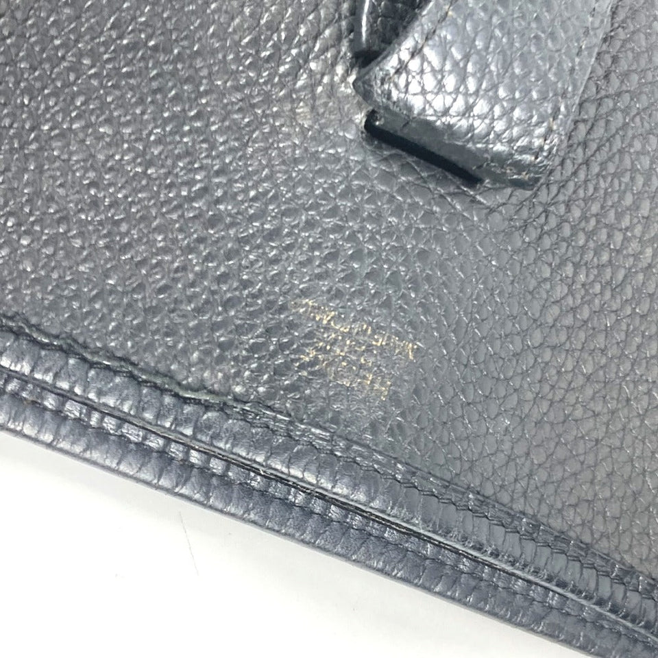 Hermes Shoulder Bag Taurillon Clemence black Evelyn 2 GM unisex(Unisex)