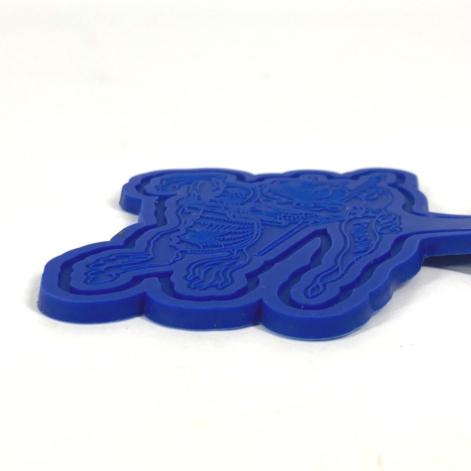 Burberry key ring rubber blue Logo Carabiner included unisex(Unisex)