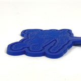Burberry key ring rubber blue Logo Carabiner included unisex(Unisex)