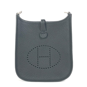 Hermes Shoulder Bag Taurillon Clemence black long Evelyn TPM Amazone unisex(Unisex)