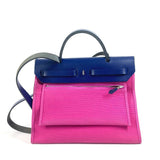 Hermes Handbag Toile Officier, Vash Hunter pink With porch Herbag Zip PM 31