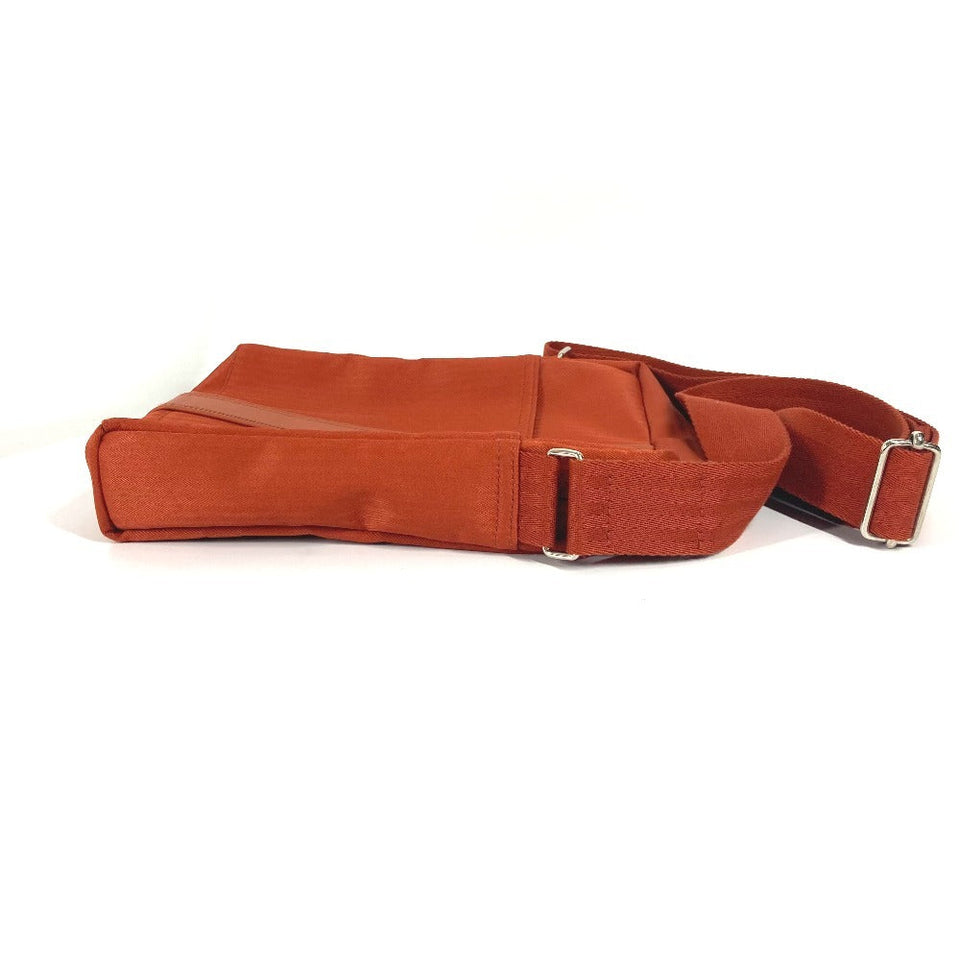 Hermes Shoulder Bag Nylon canvas Orange Pochette Acapulco bandouliere PM unisex(Unisex)