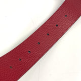 Gucci belt 450000 leather Red Double G logo buckle 80