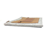 Hermes Clutch bag Felt, Leather gray Bag Too Doo 37