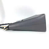 Gucci Handbag 001ã»1118 leather gray vintage Bamboo