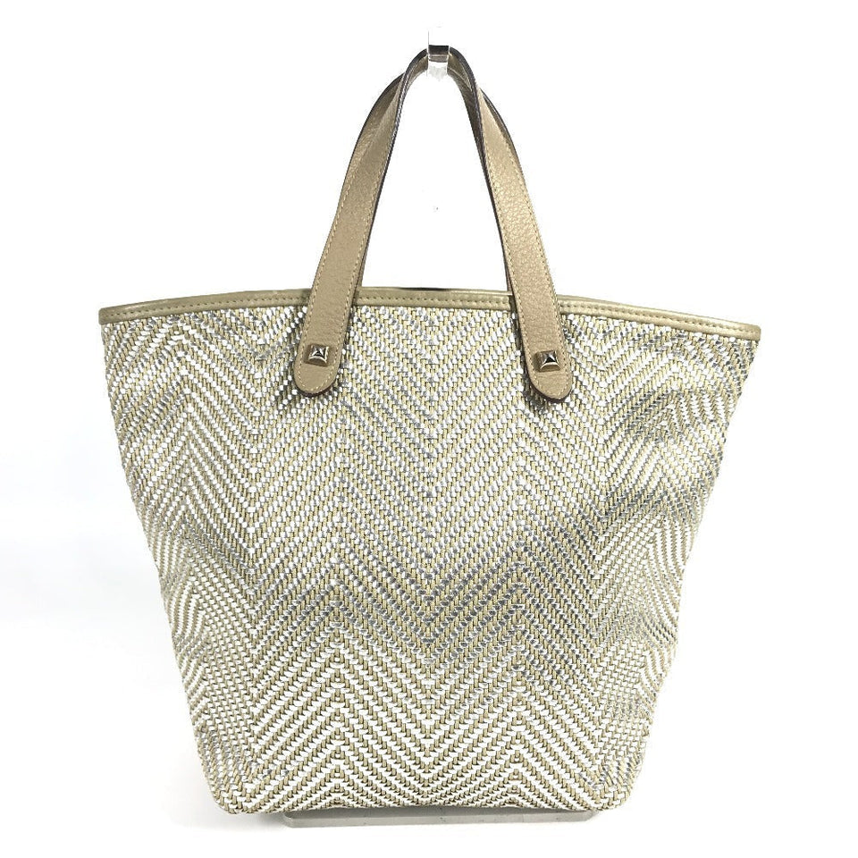 Hermes Tote Bag Leather, Polyester beige Handbag Kava Chennai PM Kava Chennai PM