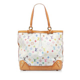 White Louis Vuitton Monogram Multicolore Sharleen MM Tote Bag