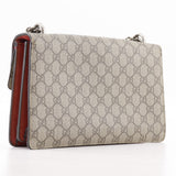 Gucci Shoulder Bag 400249 GG Supreme canvas, suede Brown ChainShoulder Duonisos