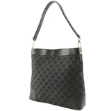 Gucci Shoulder Bag 001.4231 GG canvas black one belt Women