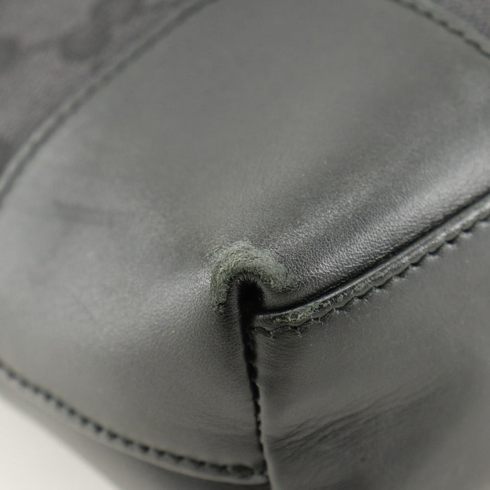 Gucci Shoulder Bag 001.4231 GG canvas black one belt Women