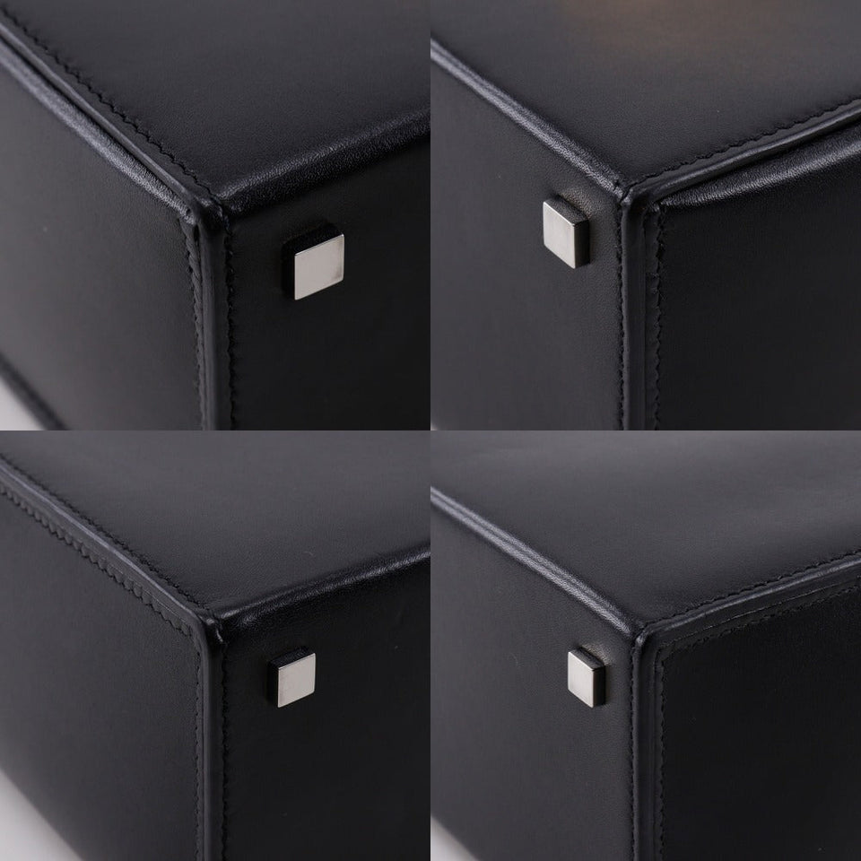 Hermes Shoulder Bag leather black cinematic