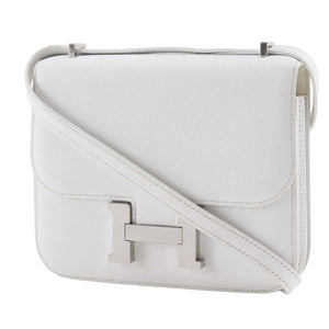 Hermes Shoulder Bag Epsom white Constance Mini 18