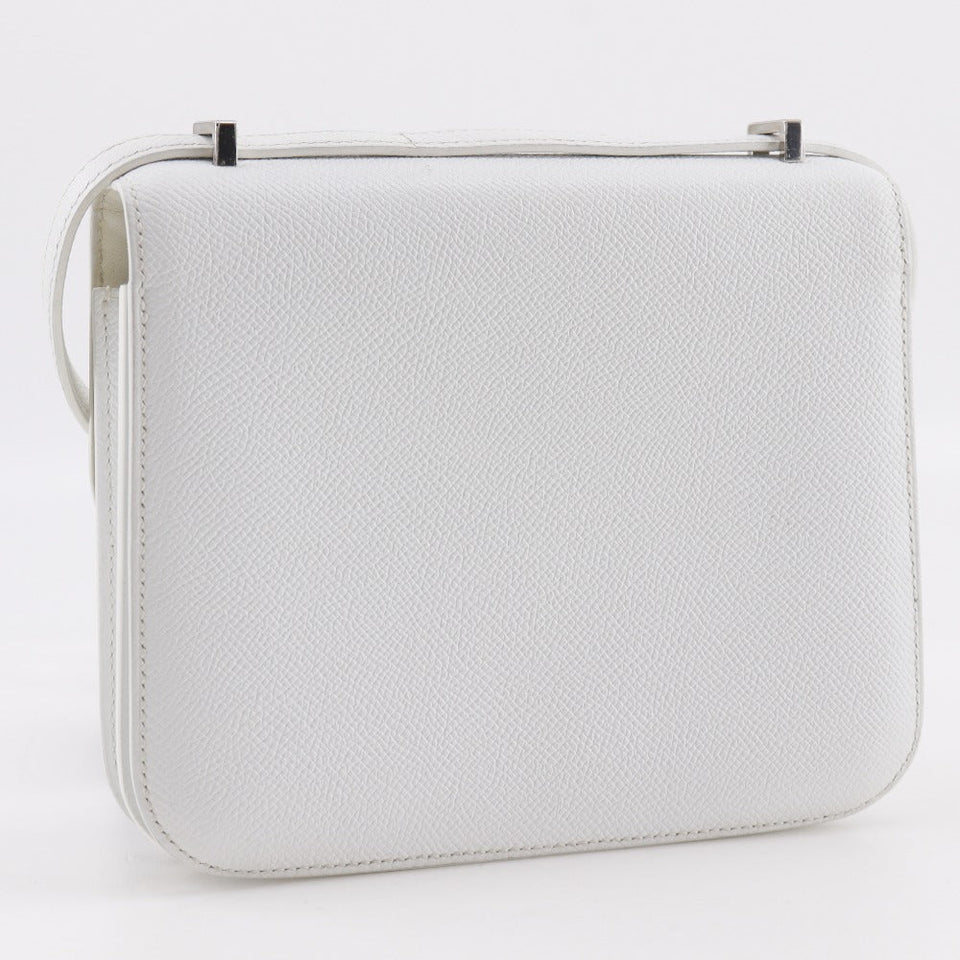 Hermes Shoulder Bag Epsom white Constance Mini 18