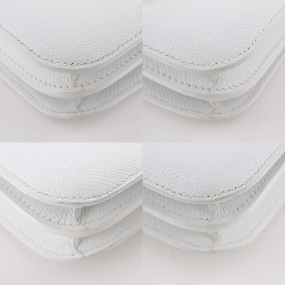 Hermes Shoulder Bag Epsom white Constance Mini 18
