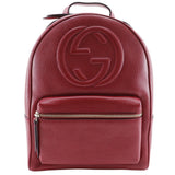 Gucci Backpack 536192 leather Red Interlocking Soho