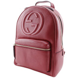 Gucci Backpack 536192 leather Red Interlocking Soho