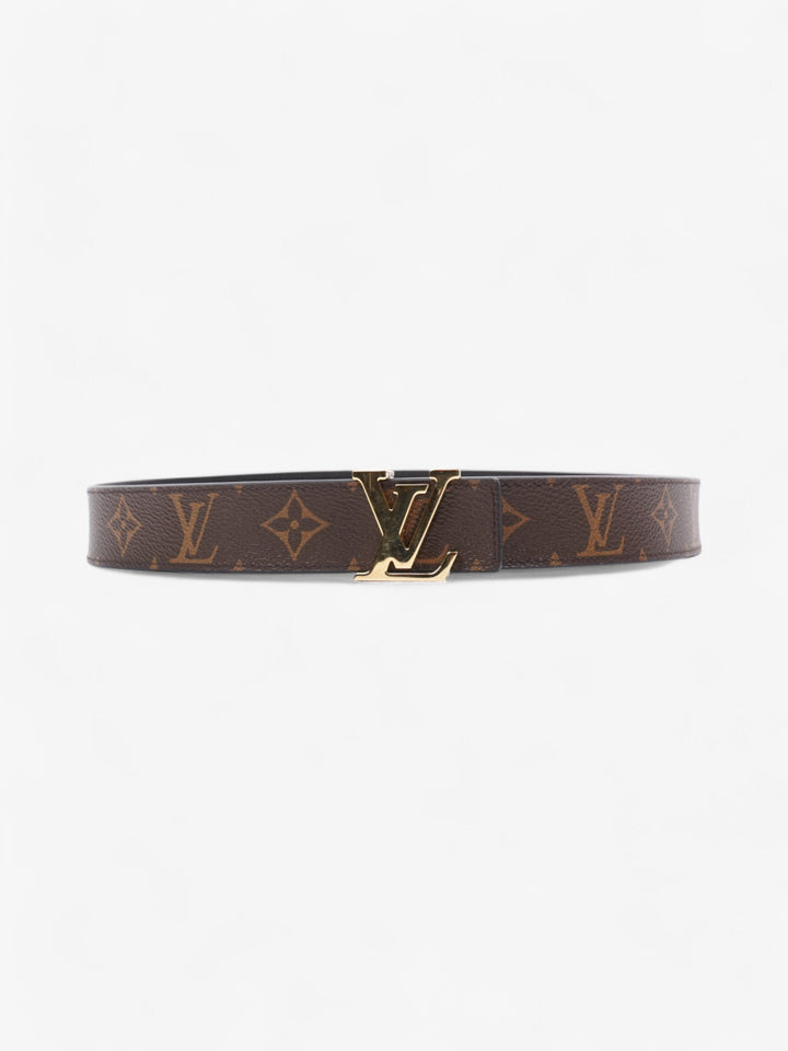 Louis Vuitton LV Initiales Reversible Belt Monogram / Black / Gold Canvas 85cm / 34"