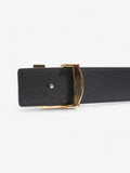 Louis Vuitton LV Initiales Reversible Belt Monogram / Black / Gold Canvas 85cm / 34"