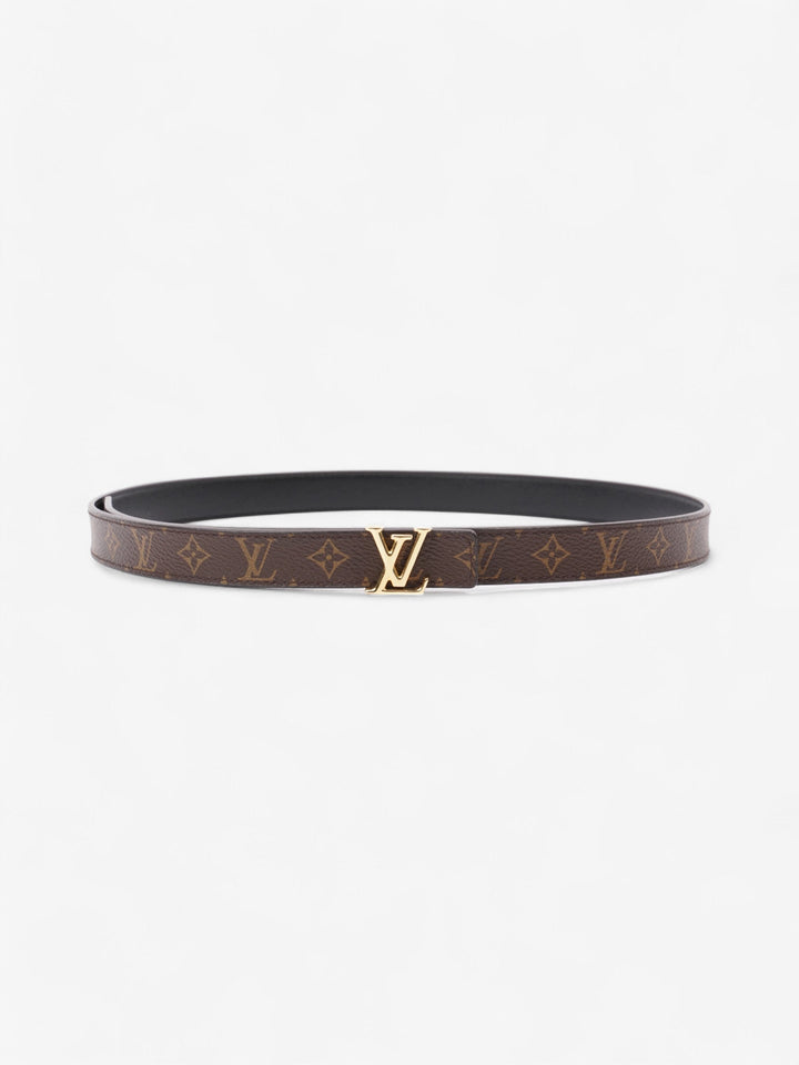 Louis Vuitton LV Initiales Reversible Belt Monogram / Black / Gold Canvas 85cm / 34"