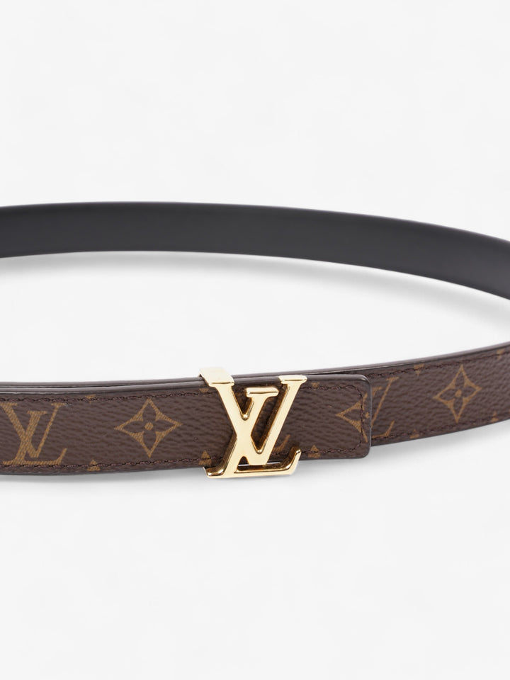 Louis Vuitton LV Initiales Reversible Belt Monogram / Black / Gold Canvas 85cm / 34"