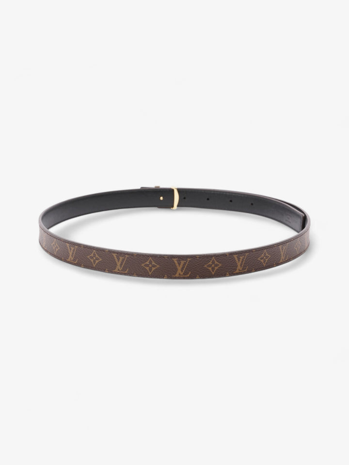 Louis Vuitton LV Initiales Reversible Belt Monogram / Black / Gold Canvas 85cm / 34"