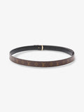 Louis Vuitton LV Initiales Reversible Belt Monogram / Black / Gold Canvas 85cm / 34"