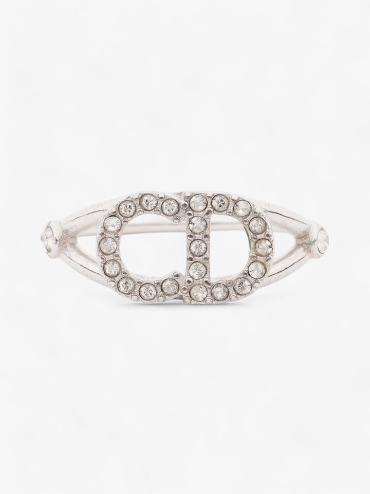 Christian Dior Clair D Lune Ring Silver Base Metal 50 (Circumference - 50mm)