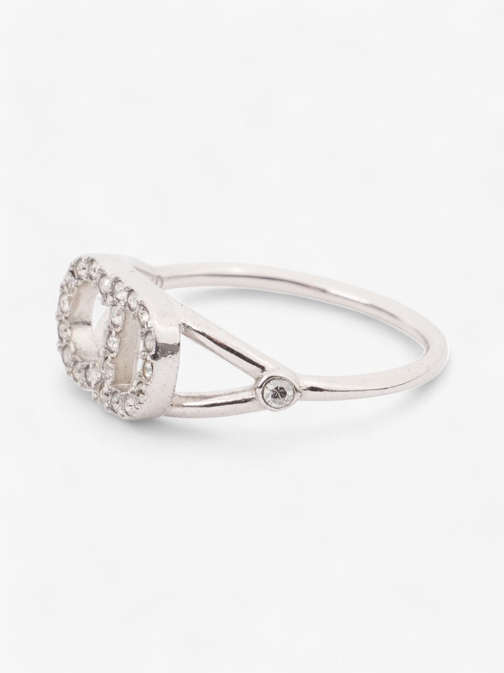 Christian Dior Clair D Lune Ring Silver Base Metal 50 (Circumference - 50mm)