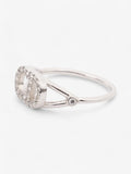 Christian Dior Clair D Lune Ring Silver Base Metal 50 (Circumference - 50mm)