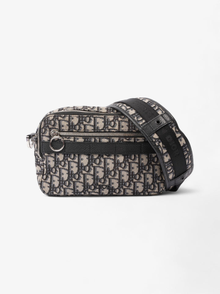 Christian Dior Safari Beige And Black Dior Oblique Canvas