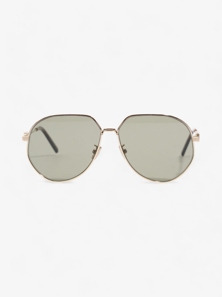 Christian Dior CD Link Sunglasses Gold Acetate 145mm